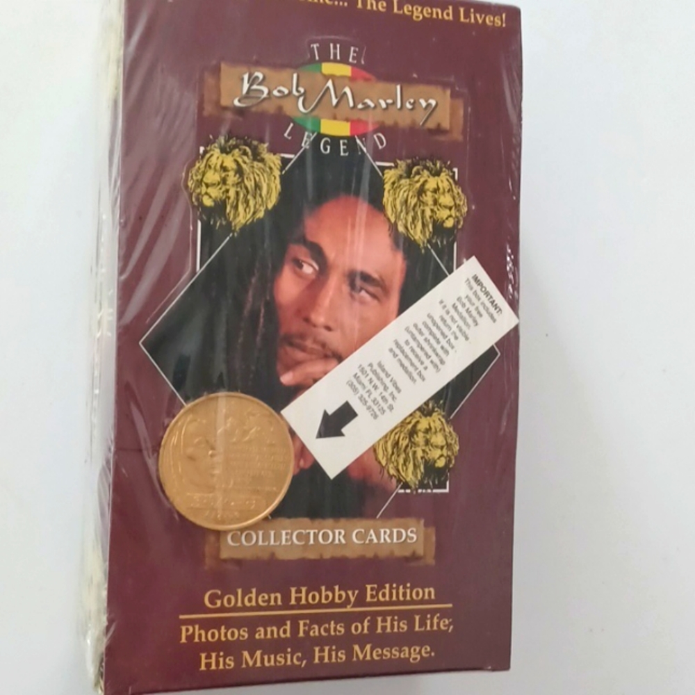 RARE FACTORY  SEALED BOX OF  BOB MARLEY COLLECTOR CARDS " Super Price "